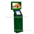 Interactive touch kiosk with 32-inch for advertising and 19-inch touch screen for touch operation